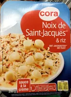 Noix de Saint-Jacques** & riz (sauce à la crème)