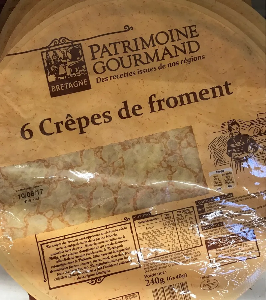 Crêpes de Bretagne au Froment