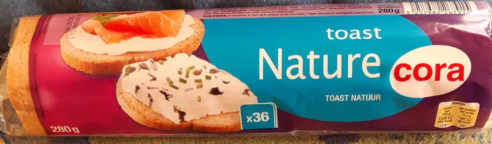 Toast rond nature