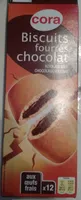 Biscuits fourrés chocolat