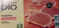 6 gaufres fourrées au miel