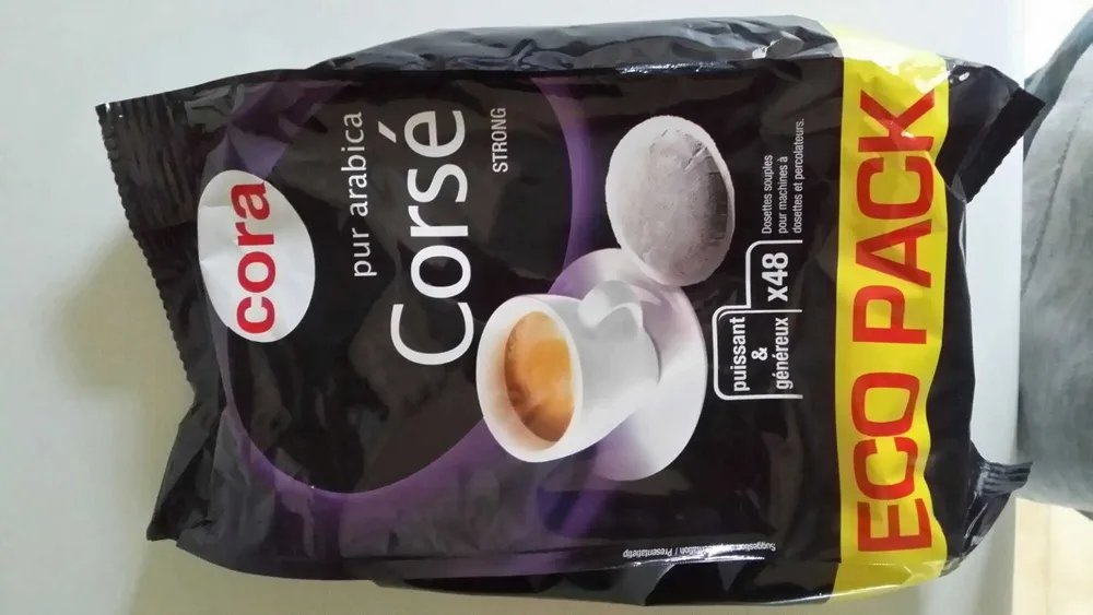 Dosettes souples pur arabica corsé