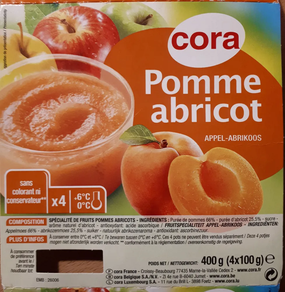 Compote Pomme-abricot (4x100g)