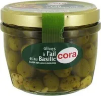 Olives a l'ail et au basilic