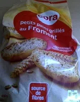 Petits pains grillés au froment