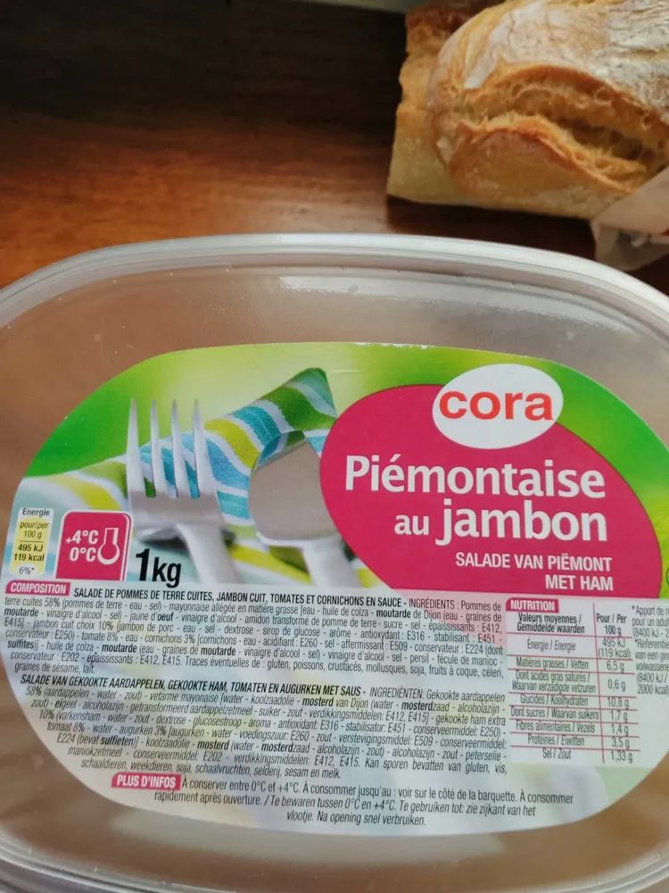 Piémontaise au jambon