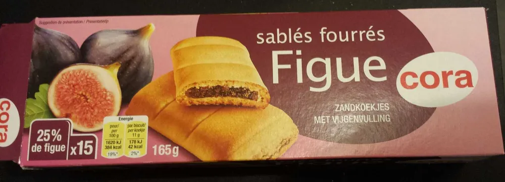 sablés fourrés Figue
