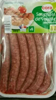 saucisses de volaille