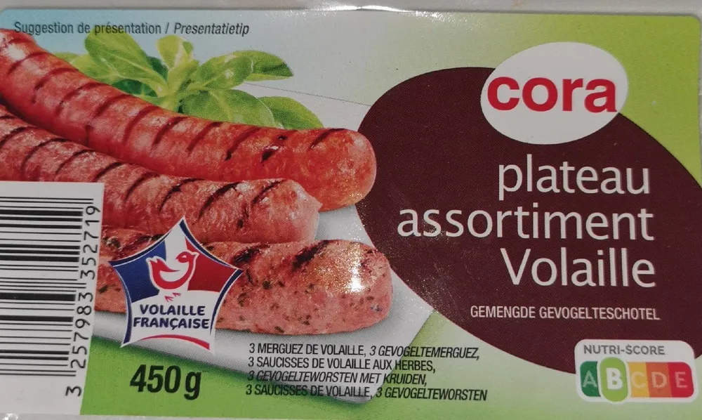 Plateau assortiment volaille