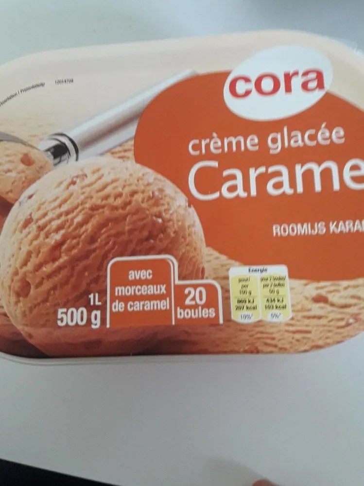 Crème glacée caramel