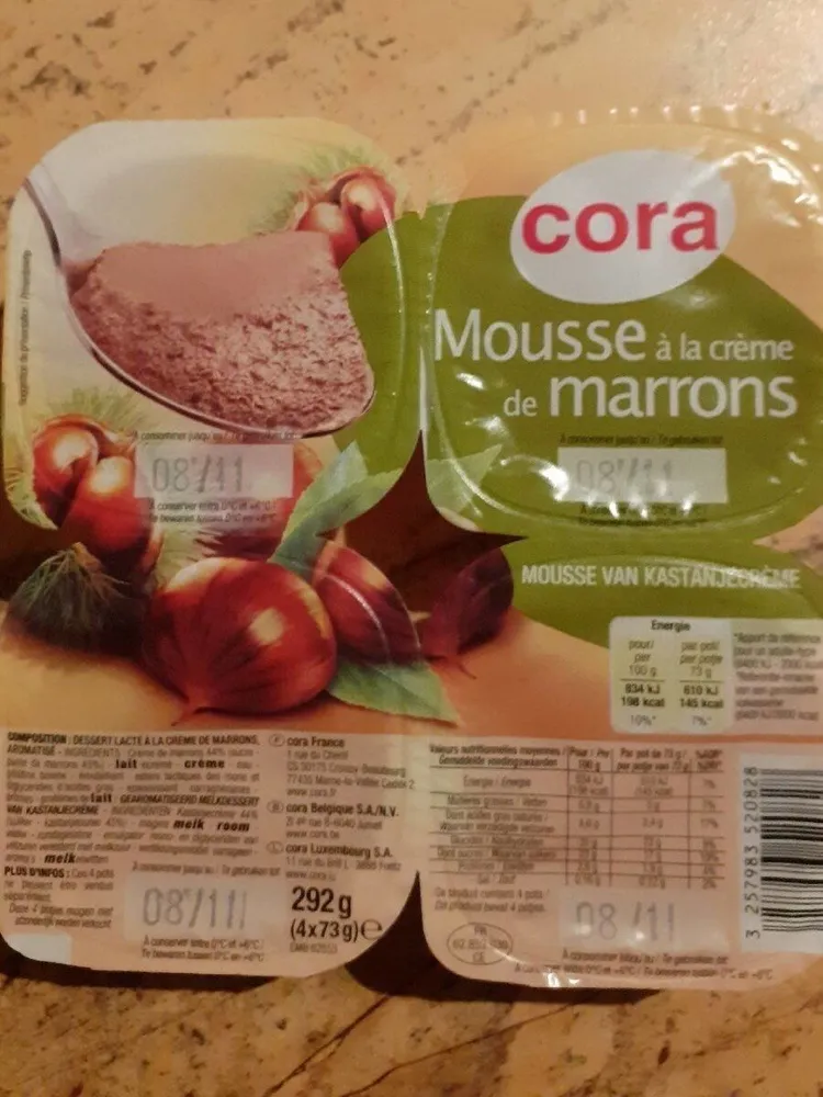 Mousse à La Crème De Marrons 4X73 g