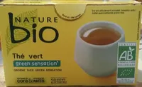 Thé vert green sensation bio, 20 sachets