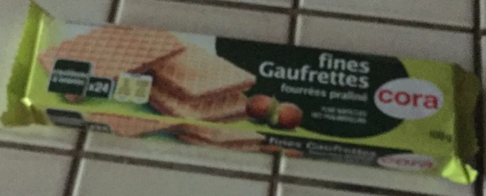 Fines gaufrettes fourres praliné