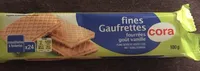 Fines gaufrettes fourrés gout vanille
