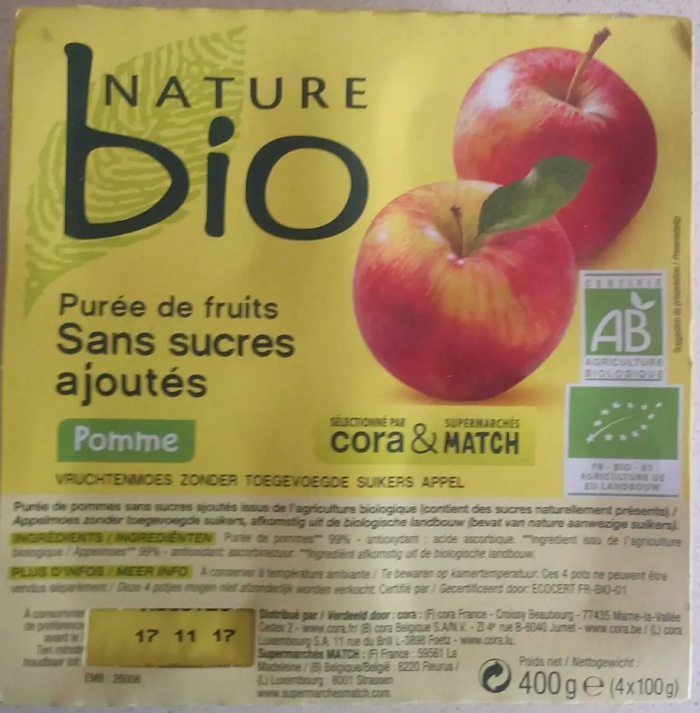 Purée de fruits Pomme