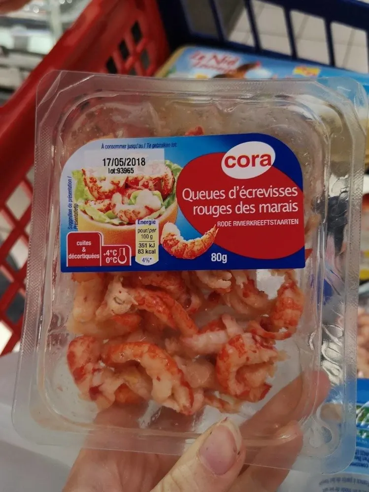 Crevette d'écrevisses rouges des marais