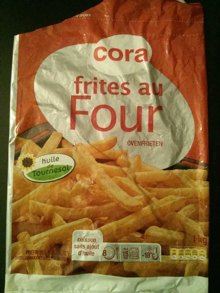Frites au four, Surgelé