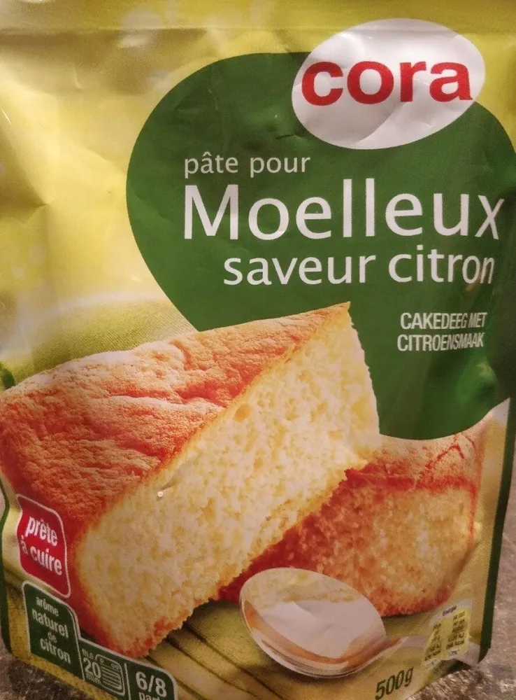 Pate pour moelleux saveur citron