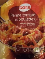 Penne tomate et boulettes