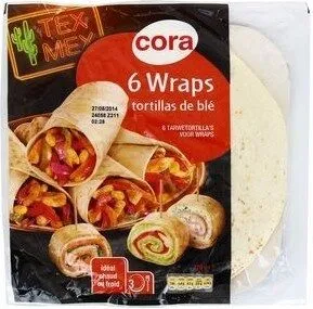 6 Tortillas de blé wraps