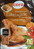 Préparation pour côtes de porc en papillote