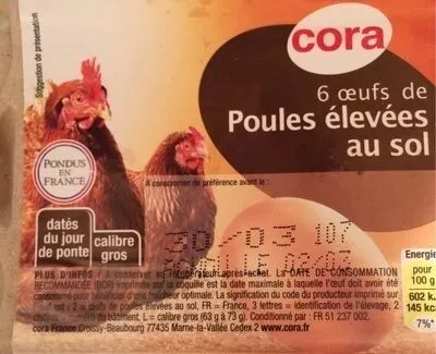 Oeufs poules élevées au sol *6