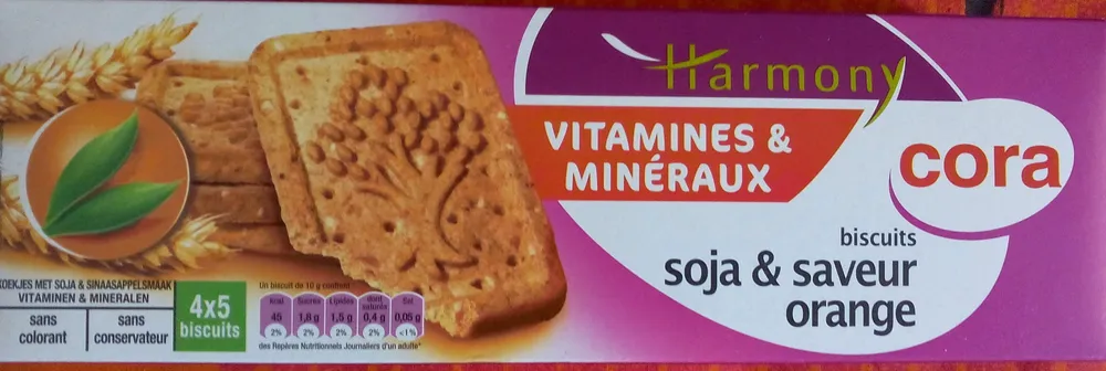 Biscuits soja & saveur orange