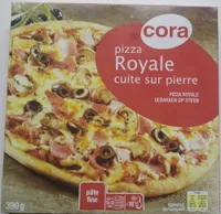 Pizza Royale cuite sur pierre