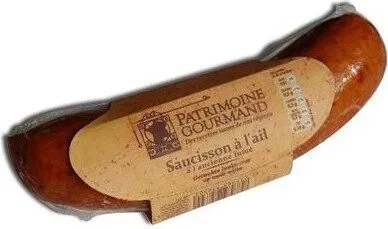 Saucisson ail courbe fumé