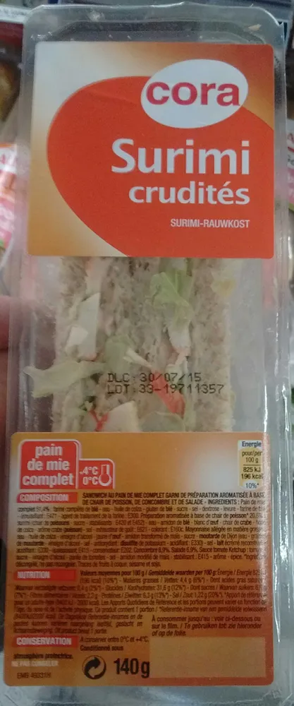 Surimi Crudités