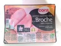 Jambon supérieur doré à la broche sans couenne