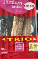 Sandwich jambon beurre trio