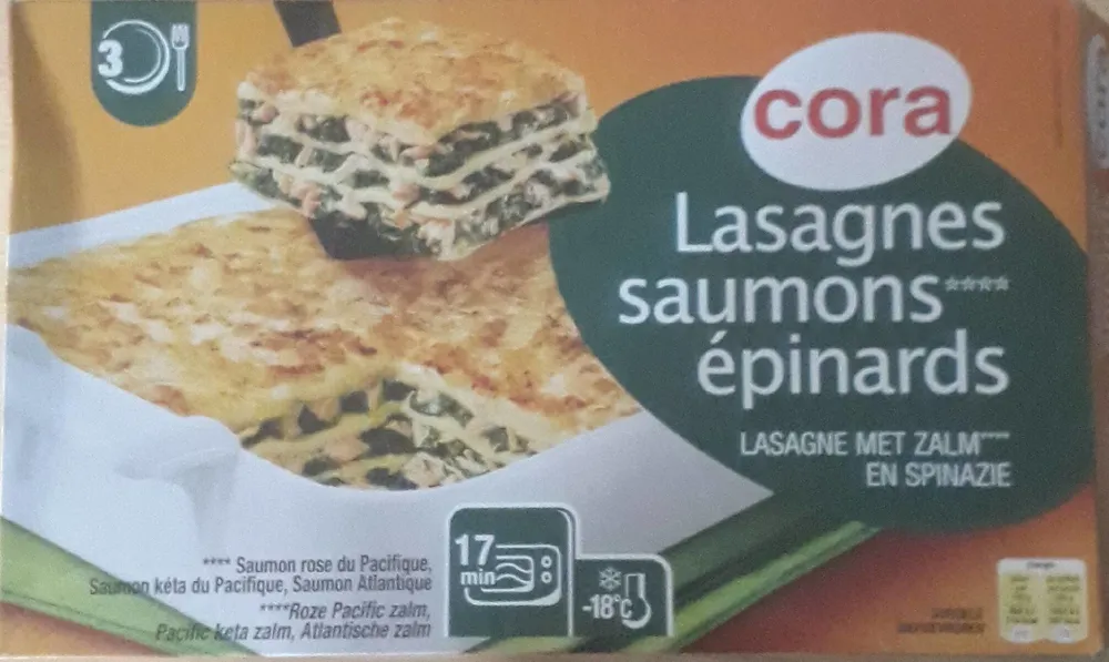 Lasagnes saumons epinards