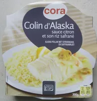 Colin d'Alaska sauce citron et son riz safrané