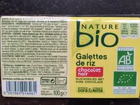 Galettes de riz chocolat noir