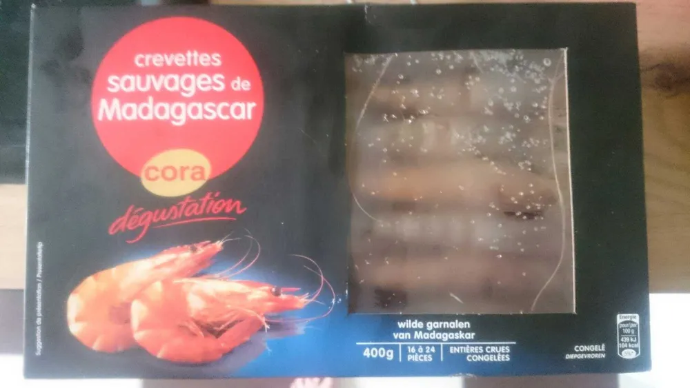 Crevettes sauvages de Magagascar