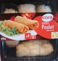 4 Nems au poulet + sauce