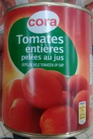 Tomates entières pelées au jus