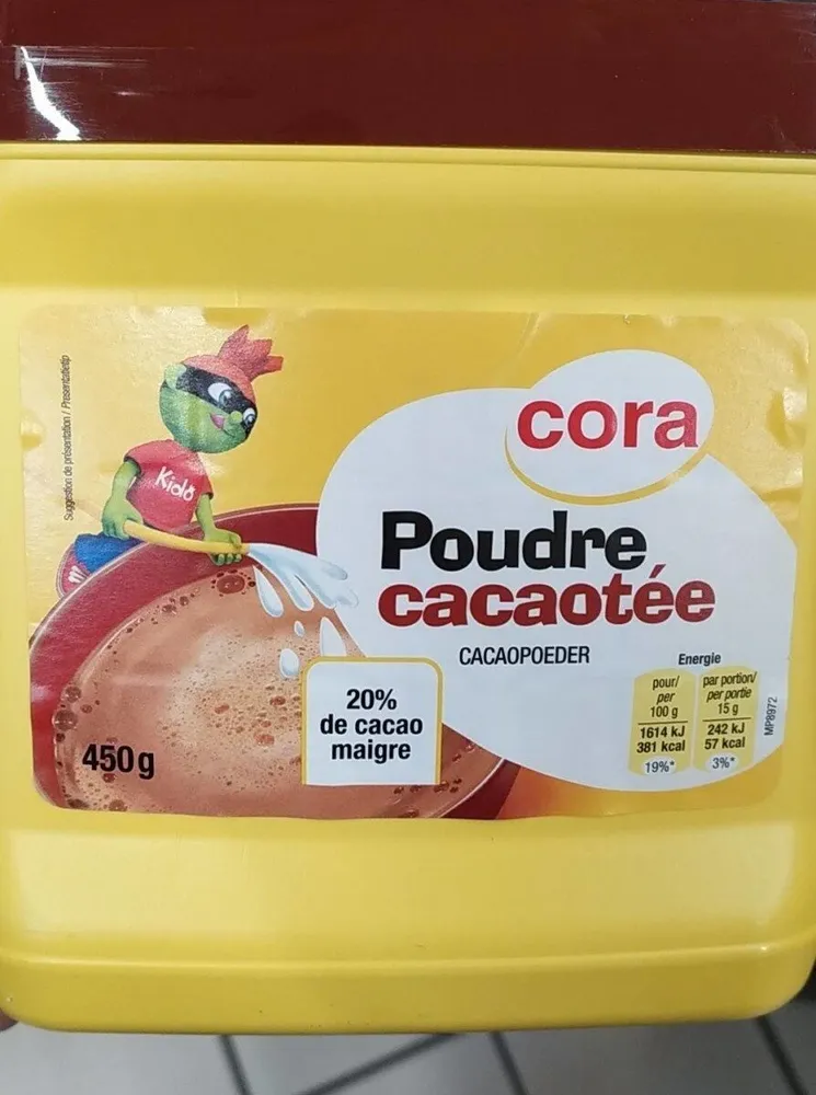 Poudre cacaotee