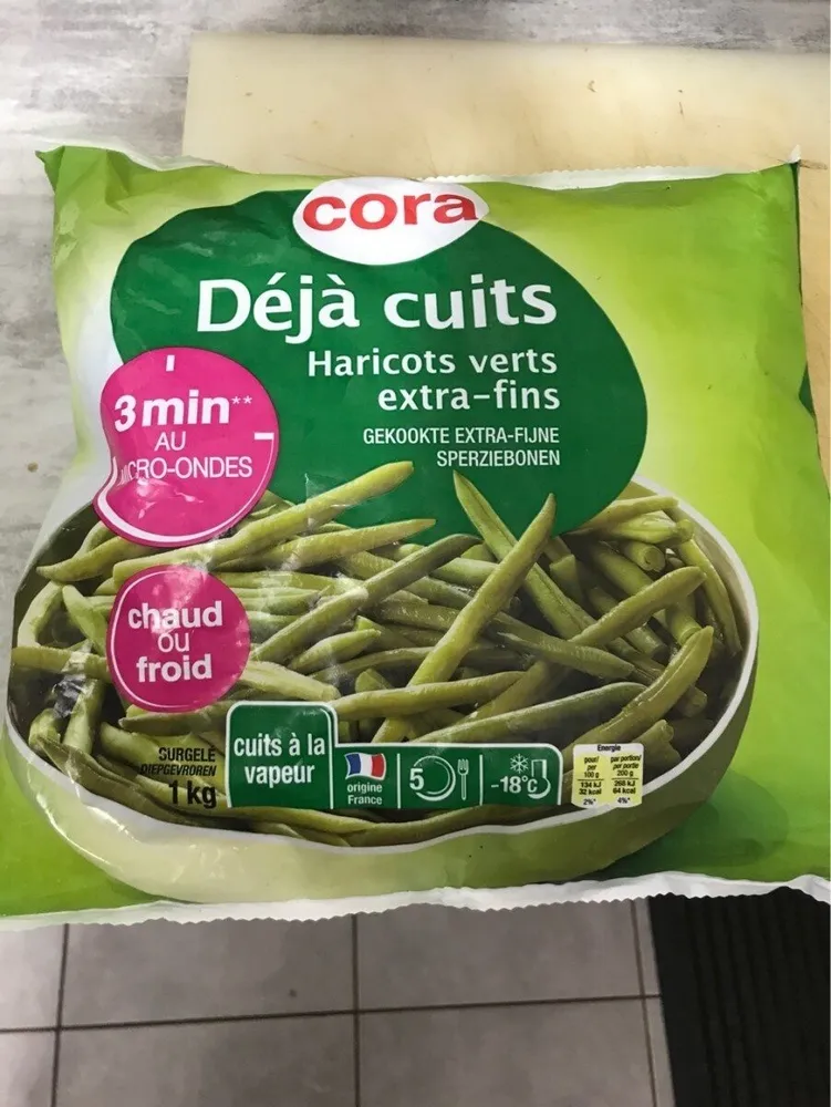Haricots verts extra-fins déjà cuits