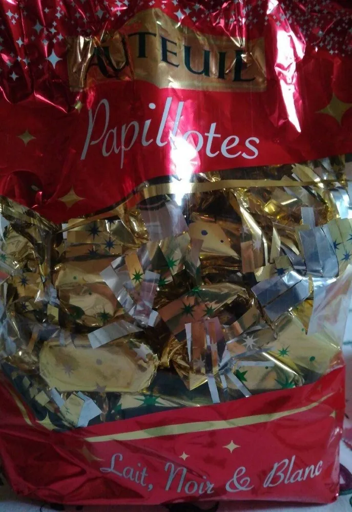 Papillotes lait, noir et blanc