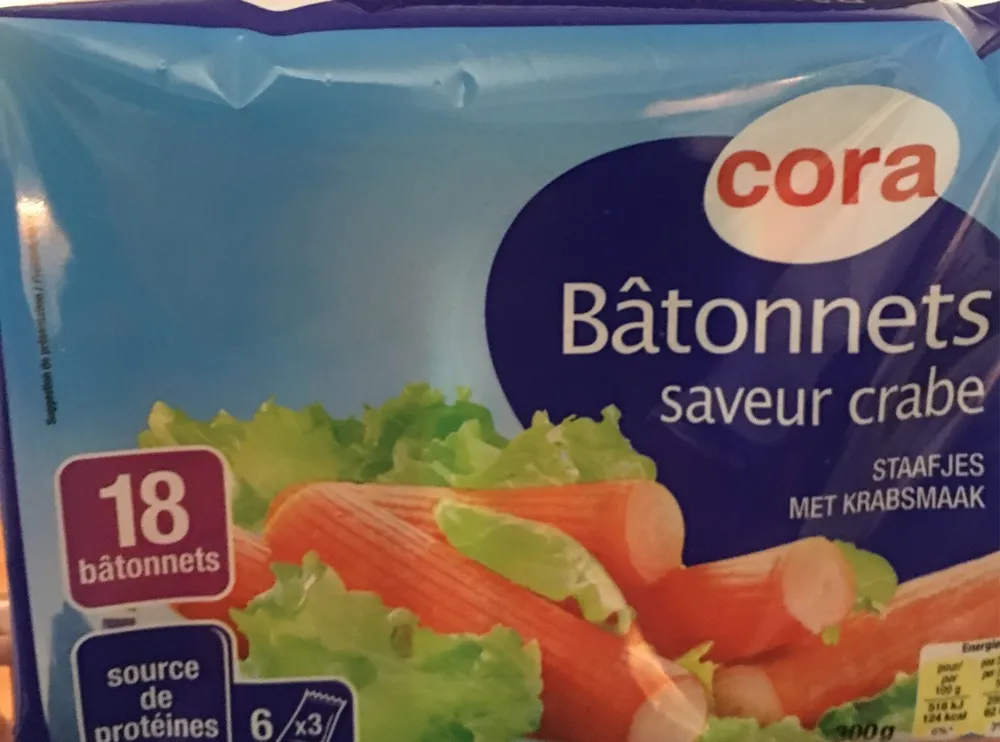 Batonnets saveur crabe
