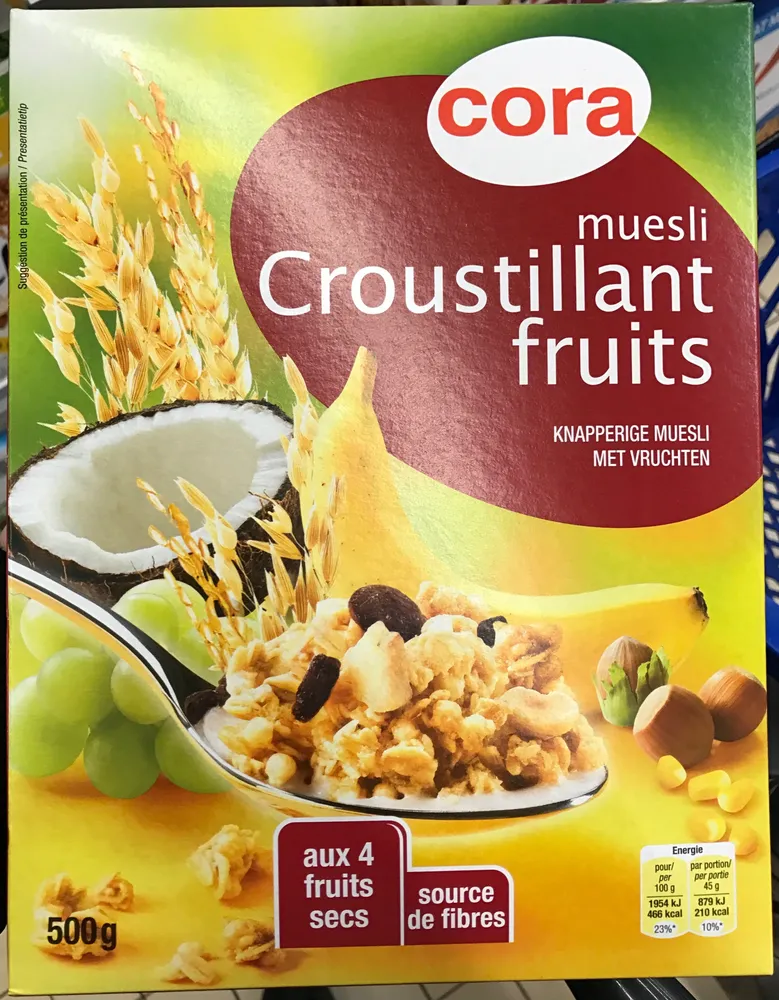 Muesli croustillant fruits