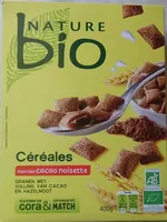 Céréales fourrées cacao noisette
