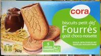 Biscuits petit déj' Fourrés goût choco-noisette