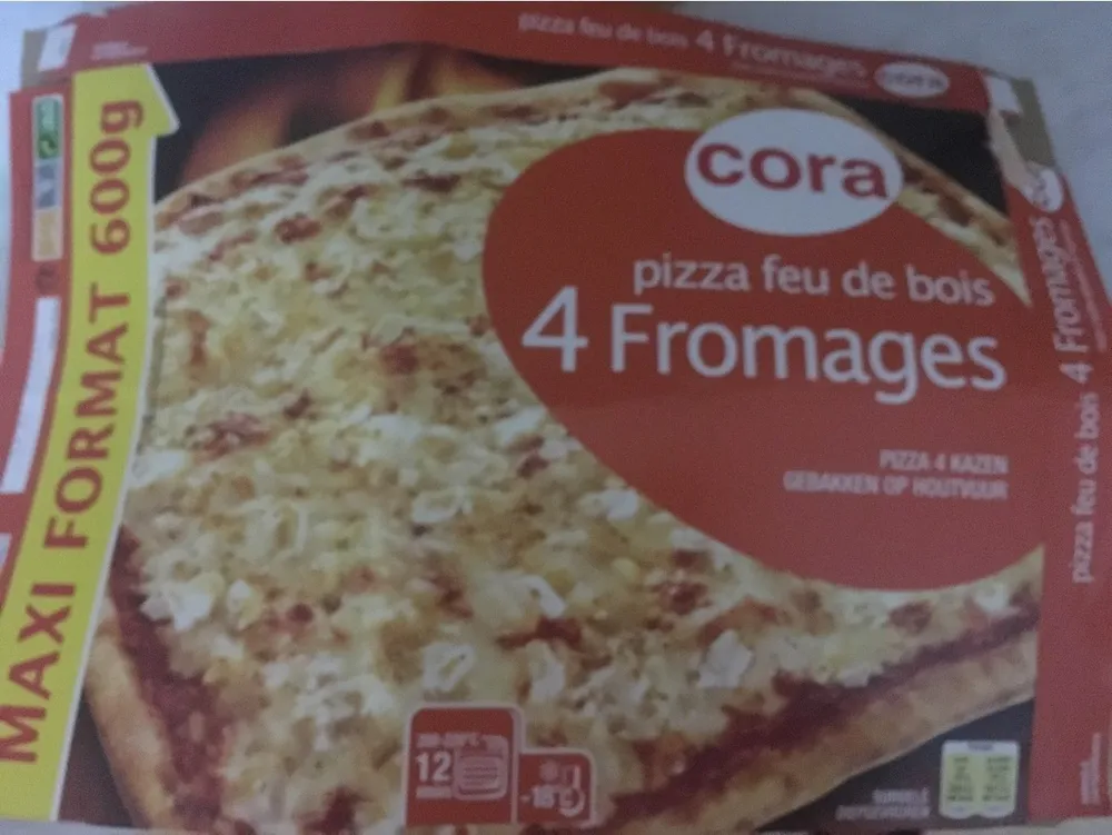 Pizza feu de bois 4 fromages