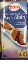 Chocolat au lait du pays Alpin