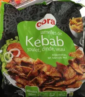 Lamelles de Kebab Poulet, Dinde, Veau