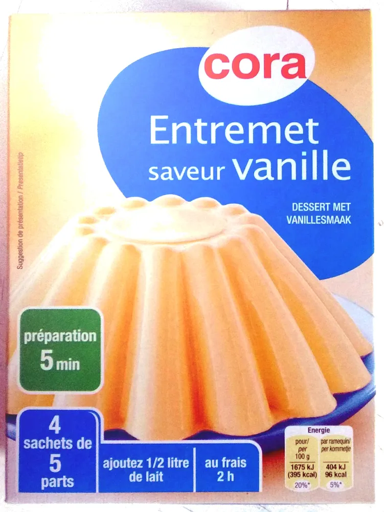 Entremet saveur vanille