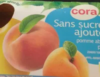 Gourdes pomme abricot pêche sans sucres ajoutés